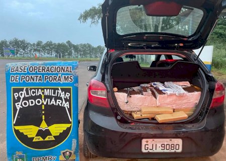 Polícia Militar Rodoviária prende casal com R$ 454 mil em carga de maconha na MS-164
