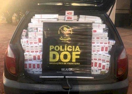 Carga de pneus e cigarros paraguaios é apreendida em Ponta Porã