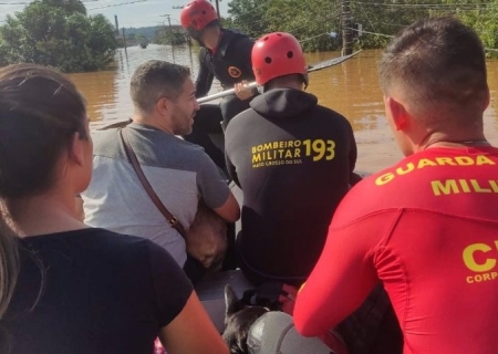 Equipes de MS resgataram mais de 900 pessoas e 200 animais no Rio Grande do Sul
