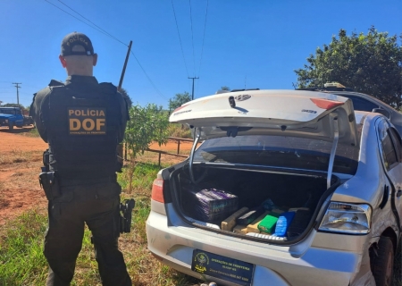 Veículo carregado com mais de 70 quilos de maconha é apreendido pelo DOF em Ivinhema