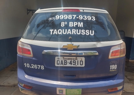Polícia Militar prende homem por descumprir medida protetiva em Taquarussu