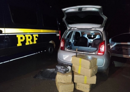 Veículo que seguia para o Estado de SP com drogas é interceptado pela PRF em Mundo Novo
