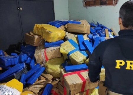 PRF apreende mais de 5,7 toneladas de maconha em Nova Alvorada do Sul