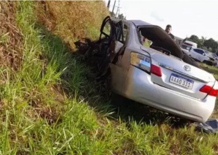 Quatro pessoas, entre elas duas crianças, morrem em colisão frontal de veículos na região de fronteira