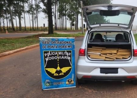 Polícia Militar Rodoviária prende homem e recupera veículo furtado carregado com maconha em Ponta Porã