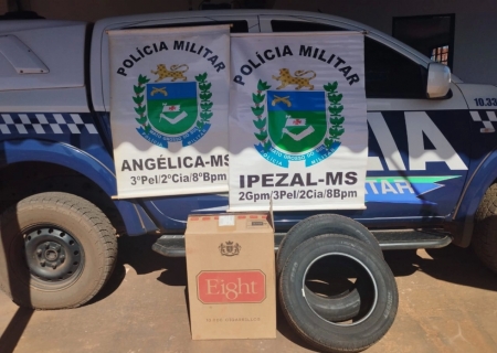 Em Ipezal, Polícia Militar apreende carga de contrabando em veículo