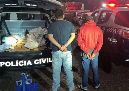 Polícias Civil e Militar prendem dois por tráfico de drogas em Ponta Porã