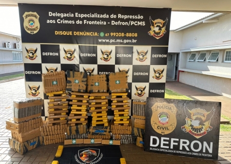 Defron apreende mais de meia tonelada de drogas na MS-164