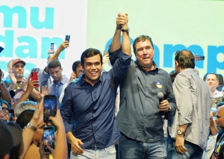 Beto Pereira é oficializado como pré-candidato à Prefeitura de Campo Grande pelo PSDB em festa com 5 mil pessoas