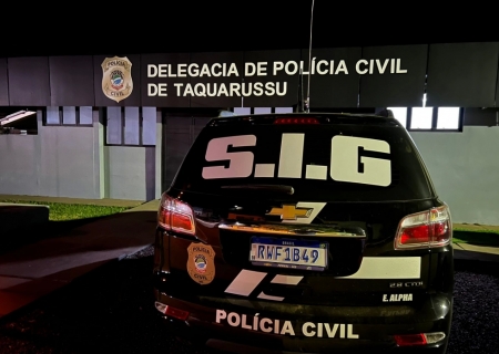 Preso homem que tentou matar desafeto a tiro em Taquarussu