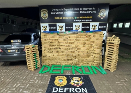 Defron apreende R$ 2 milhões em maconha na cidade de Dourados