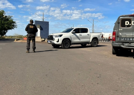 Caminhonete furtada em São Paulo é recuperada em Naviraí