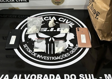 SIG prende traficante que recebeu cocaína que revenderia no final de semana em Alvorada do Sul