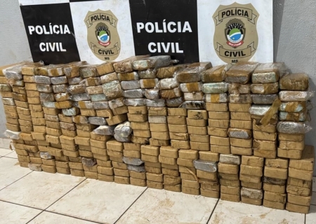 Em ação conjunta, Denar e PRF prende três suspeitos por tráfico e apreende 248 kg de cocaína em Campo Grande