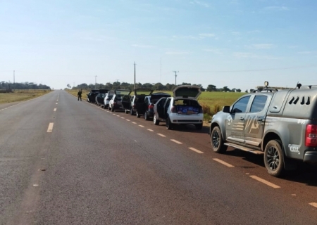 DOF intercepta comboio e apreende mais de R$ 1,5 milhão em produtos ilegais