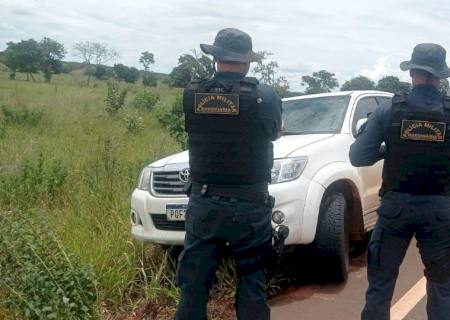 Caminhonete furtada em Goiás é recuperada em Três Lagoas