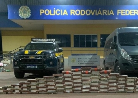 Quase 100 kg de cocaína são apreendidos pela PRF em Miranda