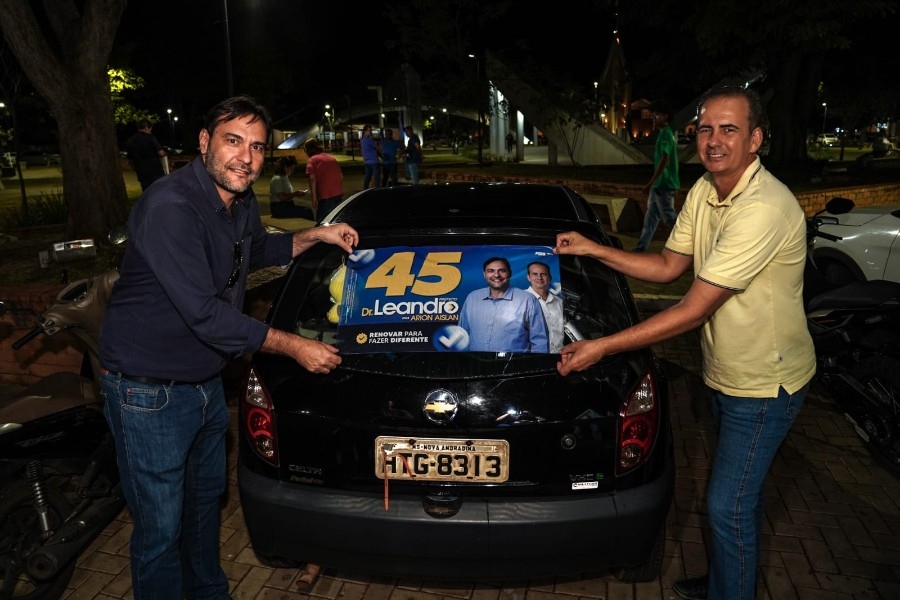 Dr. Leandro e Arion iniciam campanha eleitoral em Nova Andradina com forte engajamento e apoio de lideranças