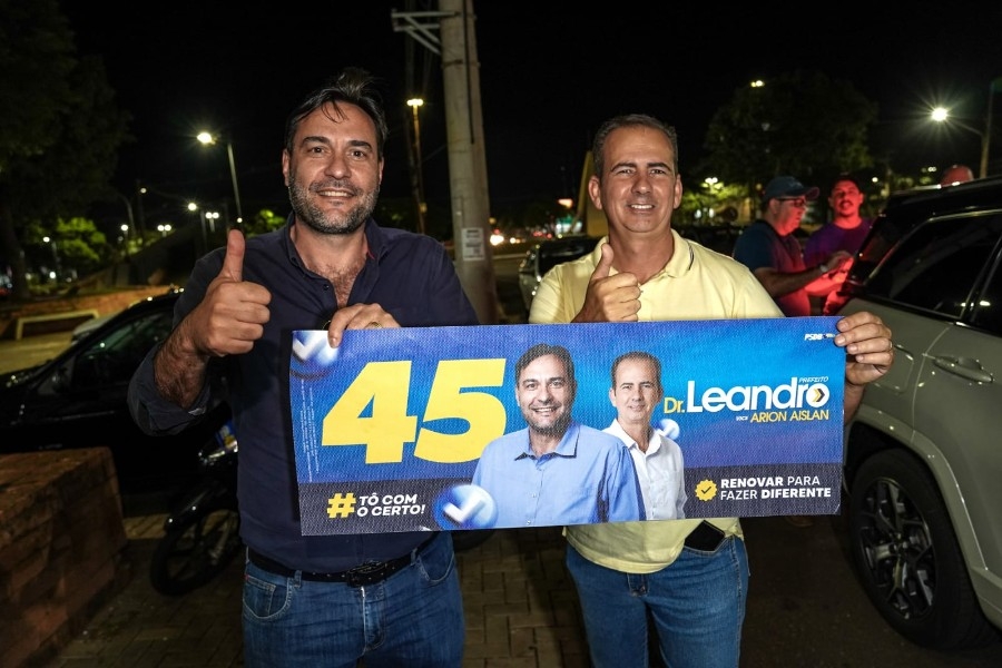 Dr. Leandro e Arion iniciam campanha eleitoral em Nova Andradina com forte engajamento e apoio de lideranças