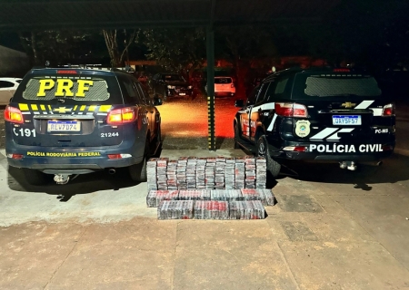 Ação conjunta da PC e PRF apreende cocaína avaliada em R$ 20 milhões na região de fronteira
