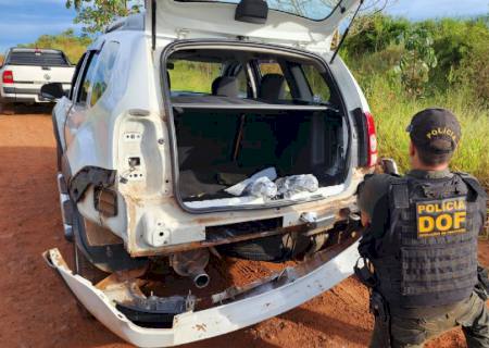 Dupla é presa pelo DOF com 30 kg de cocaína em Ponta Porã