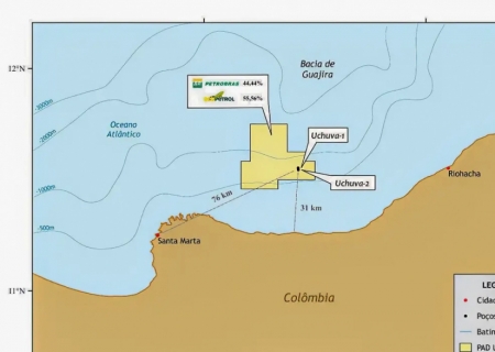 Petrobras confirma descoberta de gás em águas profundas na Colômbia