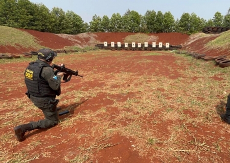Policiais militares do DOF participam de treinamento técnico e operacional para combate de roubo a bancos