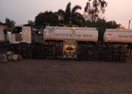 Polícia Militar Rodoviária encontra quase 4 toneladas de drogas em bitrem na MS-156