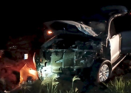 Colisão entre moto e carro deixa uma pessoa morta na MS-147 em Vicentina