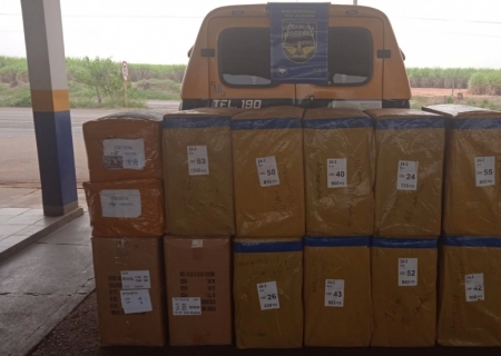 PMR apreende produtos avaliados em R$ 30 mil na MS-134 em Nova Andradina