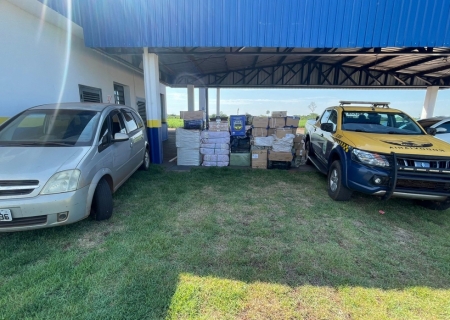 Polícia Militar Rodoviária da base de Angélica apreende mercadoria ilegal avaliada em R$ 155 mil