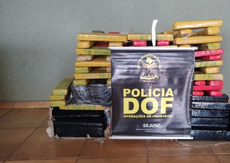 Carro carregado com mais de 230 kg de maconha é apreendido em Sidrolândia