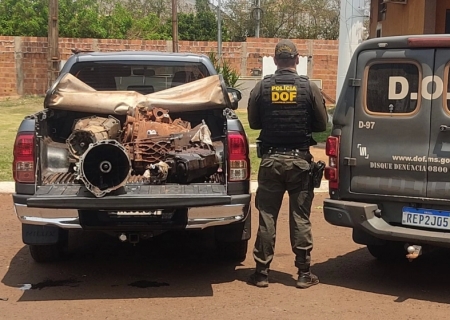 Homem é preso pelo DOF por receptação de peças veicular em Maracaju