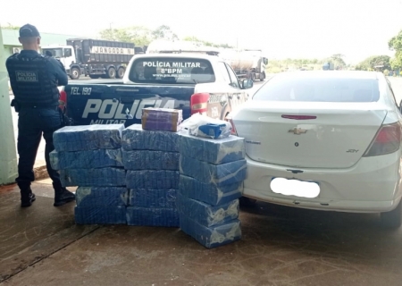 Dupla que transportava quase 400 kg de maconha para quitar dívida com agiota é presa no Posto Fiscal Ofaié