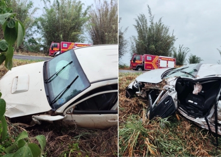 Colisão entre veículos deixa feridos na BR-376 entre Ivinhema e Deodápolis