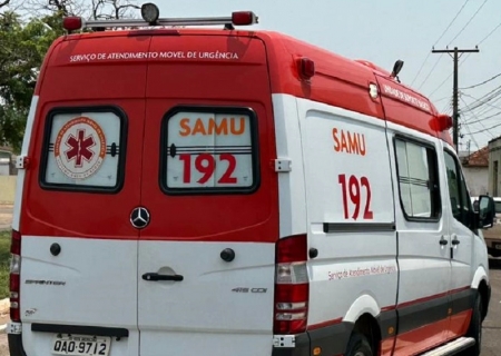 Ciclista fica em estado grave após ser atingida por carro em Nova Andradina