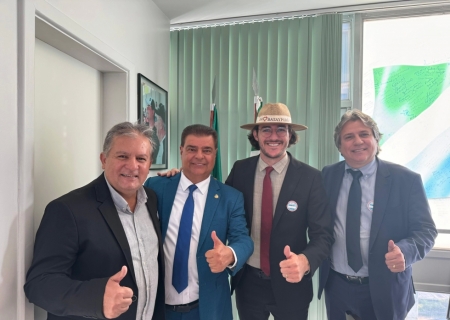 Em Brasília, Germino e Cacildo apresentam projetos a parlamentares e ministros