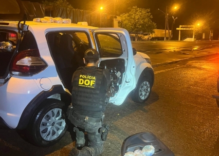 DOF apreende drogas em compartimentos ocultos em carro que seguia para São Paulo