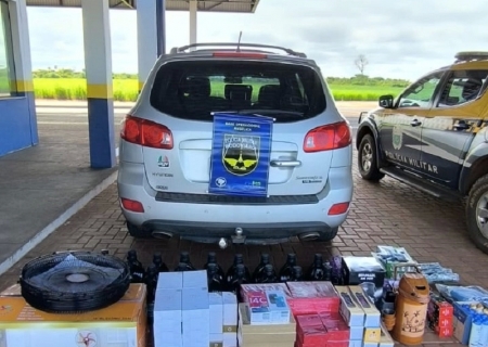 Contrabandista tem mercadorias apreendidas pela Polícia Militar Rodoviária em Ipezal