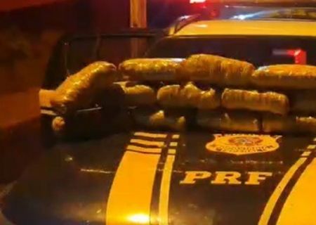 Passageira de ônibus que viajava com 17 kg de skunk é presa pela PRF em Corumbá
