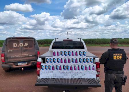 Mais de R$ 300 mil em celulares são apreendidos em Laguna Carapã