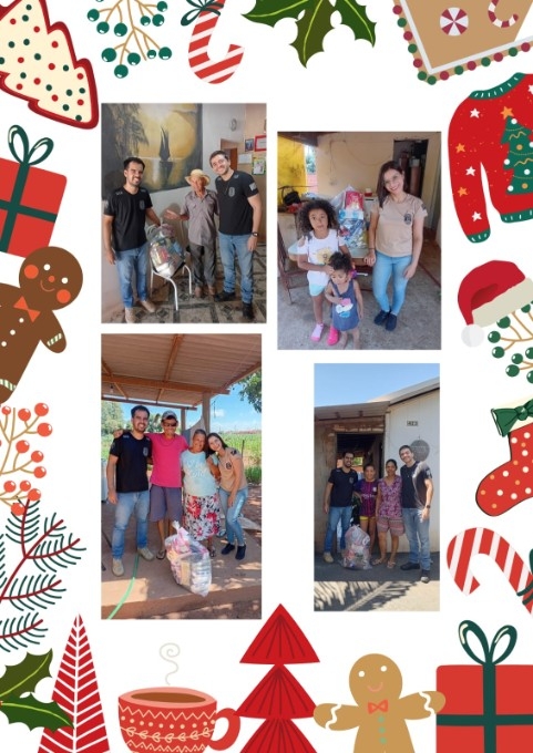 Polícia Civil entrega cestas de Natal para diversas famílias em Taquarussu