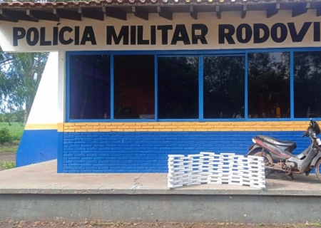 Motoneta é apreendida com mais de 50 kg de maconha em Ponta Porã