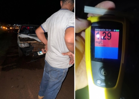 Após colisão frontal, motorista é preso por embriaguez em Nova Casa Verde