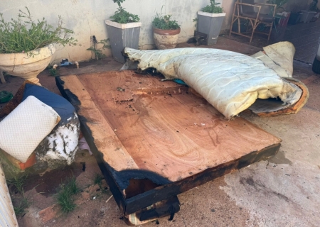 Corpo de Bombeiros controla princípio de incêndio em residência de Nova Andradina