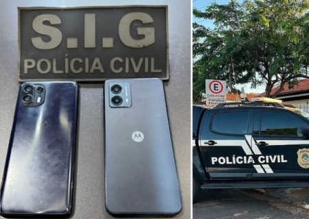 SIG recupera dois aparelhos celulares furtados e identifica suspeito do crime em Ivinhema