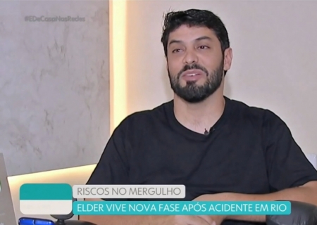 Morador de Nova Andradina participa de programa na Globo e alerta sobre riscos de mergulho em águas rasas