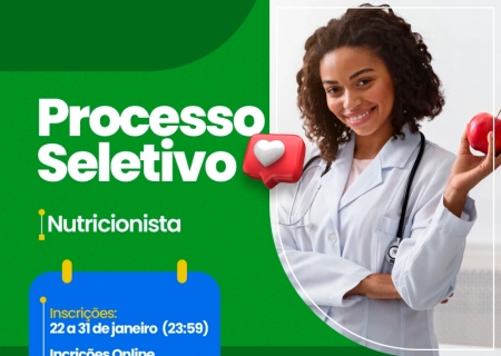 SEMEC abre processo seletivo para nutricionista na rede municipal de ensino