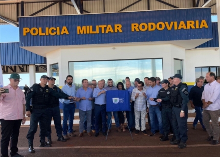 Governo de MS entrega base da Polícia Militar Rodoviária em Ipezal