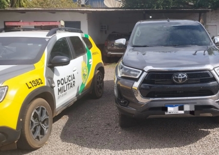 Veículo de Itaporã virou clone no Paraná e ação policial recupera caminhonete furtada